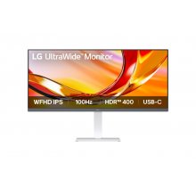 LG 234BF550B-W UltraWide Monitor 34" IPS WFHD 100Hz - Respuesta 5ms - Regulable en Altura, Giratorio e Inclinable - Altavoces 14W - HDMI, Displayport, USB-C - VESA 100x100mm - Color Blanco