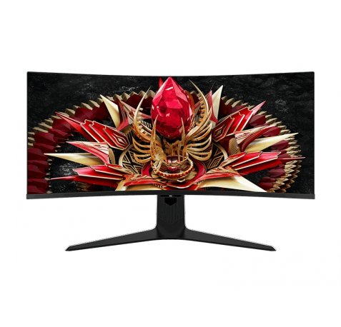 TCL 34R83Q Monitor 34" Curvo MiniLED 21:9 - Ultra WQHD - 170Hz - Respuesta 1ms - Luz Ambiental - Vesa 100x100 - Color Blanco