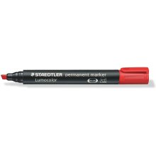 Staedtler Lumocolor 350 Rotulador Permanente - Secado Rapido - Punta 2 - 5 mm Aprox - Color Rojo (10 uds)