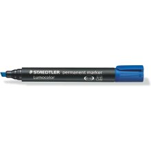 Staedtler Lumocolor 350 Rotulador Permanente - Secado Rapido - Punta 2 - 5 mm Aprox - Color Azul (10 uds)