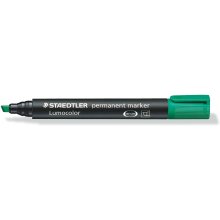 Staedtler Lumocolor 350 Rotulador Permanente - Secado Rapido - Punta 2 - 5 mm Aprox - Color Verde (10 uds)