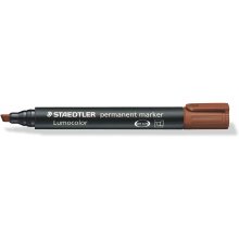 Staedtler Lumocolor 350 Rotulador Permanente - Secado Rapido - Punta 2 - 5 mm Aprox - Color Marron (10 uds)