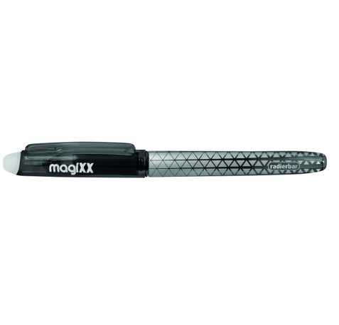 Online MagiXX Classic Boligrafo de Tinta Gel Borrable - Trazo de 0.7mm - Cartucho Reemplazable - Uso Ambidiestro - Color Negro (6 uds)