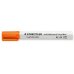 Staedtler Lumocolor 351 Rotulador para Pizarra Blanca - Punta Redonda - Trazo 2mm - Capuchon con Clip - Color Naranja (10 uds)