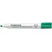 Staedtler Lumocolor 351 Rotulador para Pizarra Blanca - Punta Redonda - Trazo 2mm - Capuchon con Clip - Color Verde (10 uds)