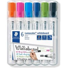 Staedtler Lumocolor 351 Pack de 6 Marcadores para Pizarra Blanca - Secado Rapido - Colores Surtidos Staedtler Lumocolor 351 Pack de 6 Marcadores para Pizarra Blanca - Secado Rapido - Colores Surtidos