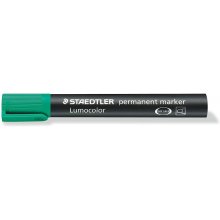 Staedtler Lumocolor 352 Rotulador Permanente - Punta Redonda - Trazo 2mm Aprox - Capuchon con Clip - Secado Rapido - Color Verde (10 uds)