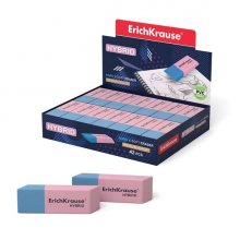 Erichkrause Hybrid Borrador de Doble Cara - Diferente Grado de Dureza - Caucho Termoplastico Hipoalergenico - Color Rosado y Azul (42 uds) Erichkrause Hybrid Borrador de Doble Cara - Diferente Grado de Dureza - Caucho Termoplastico Hipoalergenico - Color Rosado y Azul (42 uds)