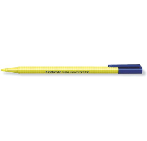 Staedtler Triplus Textsurfer 362 Rotulador Fluorescente - Punta Biselada 1 - 4mm Aprox - Tinta Base de Agua - Color Amarillo (10 uds)
