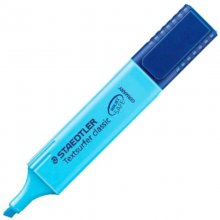 Staedtler Textsurfer Classic 364 Rotulador Marcador Fluorescente - Punta Biselada - Trazo entre 1mm-5mm - Tinta con Base de Agua - Color Azul (10 uds)