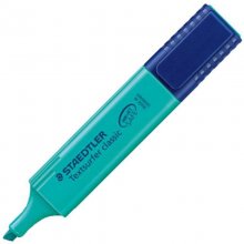 Staedtler Textsurfer Classic 364 Rotulador Marcador Fluorescente - Punta Biselada - Trazo entre 1mm-5mm - Tinta con Base de Agua - Color Turquesa (10 uds)
