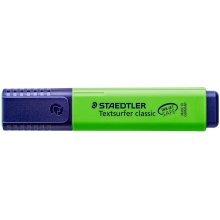 Staedtler Textsurfer Classic 364 Rotulador Marcador Fluorescente - Punta Biselada - Trazo entre 1mm-5mm - Tinta con Base de Agua - Color Verde (10 uds)