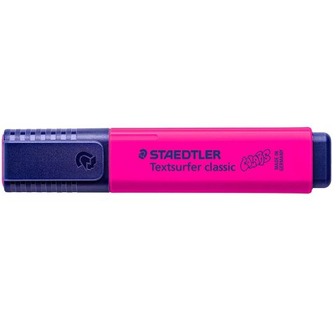 Staedtler Textsurfer Classic 364 Marcador Fluorescente - Punta Biselada 1 - 5mm Aprox - Secado Rapido - Color Magenta (10 uds)