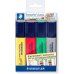 Staedtler Textsurfer Classic 364 Pack de 4 Marcadores Fluorescentes - Punta Biselada 1 - 5mm Aprox - Secado Rapido - Colores Surtidos