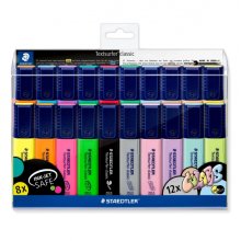 Staedtler Textsurfer Classic 364 Pack de 20 Marcadores Fluorescentes - Punta Biselada 1 - 5mm Aprox - Secado Rapido - Colores Surtidos Staedtler Textsurfer Classic 364 Pack de 20 Marcadores Fluorescentes - Punta Biselada 1 - 5mm Aprox - Secado Rapido - Colores Surtidos
