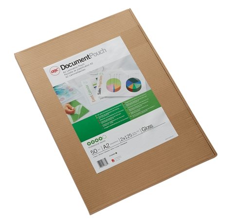 GBC Carteras Plastificacion Autoadhesivas A2 2x125 Micras Brillo (50) Transparente