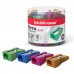 Erichkrause Ferro Color - Sacapuntas de Aluminio con Agarre Ergonomico - Orificio de 8mm - Cuchilla de Acero al Carbono - Surtido de Colores Brillantes (48 uds)