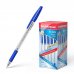 Erichkrause Boligrafo R-301 Classic Stick&Grip 1.0 - Cuerpo Transparente Hexagonal - Zona de Agarre de Goma - Capuchon Ventilado - Tinta de Secado Rapido - Color Azul (50 uds)