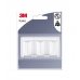 3M Gancho Adhesivo Rectangular - Formato L - Soporta hasta 0.6kg - Color Blanco