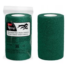 3M Vetrap Venda Cohesiva - 10cm x 4.5m - Flexible - Transpirable - Autoadhesiva - Color Verde Militar 3M Vetrap Venda Cohesiva - 10cm x 4.5m - Flexible - Transpirable - Autoadhesiva - Color Verde Militar