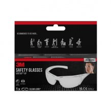 3M Virtua AP Gafas de Seguridad - Antirrayaduras - Lente y Montura Incolora - Proteccion UV - Color Transparente