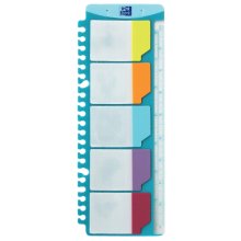 Oxford Regla con Indices Adhesivos Removibles - Medida de 30cm - Indices Removibles - Ideal para Marcar Paginas (50 uds)