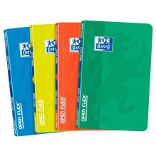 Oxford School Classic Openflex 9x14 Libreta Grapada - Tapa de Plastico Resistente - 48 Hojas de Papel Cuadriculado 5x5 - Colores Surtidos - Ideal para Estudiantes (10 uds)