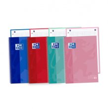 Oxford School Classic A5+ Europeanbook - Tapa Extradura Resistente - Cuaderno con 80 Hojas - Colores Surtidos (5 uds)