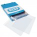 Elba Fundas Multitaladro Extra Caja de 100 Folio PP 105? - Resistente Polipropileno de 105? - Tamaño Folio - Transparente y Cristalino
