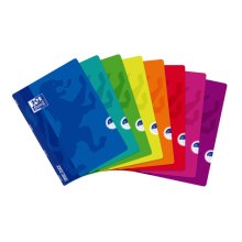 Oxford School Classic Openflex A4 Libreta Grapada - Tapa de Plastico Resistente - 1 Linea con Margen - 48 Hojas - Colores Surtidos (10 uds)