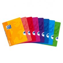 Oxford School Openflex A5+ Libreta Grapada - Tapa de Plastico Resistente - Pauta 2.5 con Margen - 48 Hojas - Colores Surtidos (10 uds)