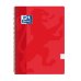 Oxford School Classic Cuaderno Espiral Tapa de Plastico Folio 4x4 - 80 Hojas - Tapa de Plastico - Color Rojo (5 uds)