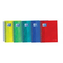 Oxford Touch Europeanbook 4 8º - Cuaderno Espiral Microperforado - Tapa Extradura - 120 Hojas - 5x5 - Colores Surtidos (5 uds)