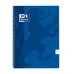 Oxford School Classic Cuaderno Espiral Tapa de Plastico Folio 4x4 - 80 Hojas - Margen - Color Azul Marino (5 uds)