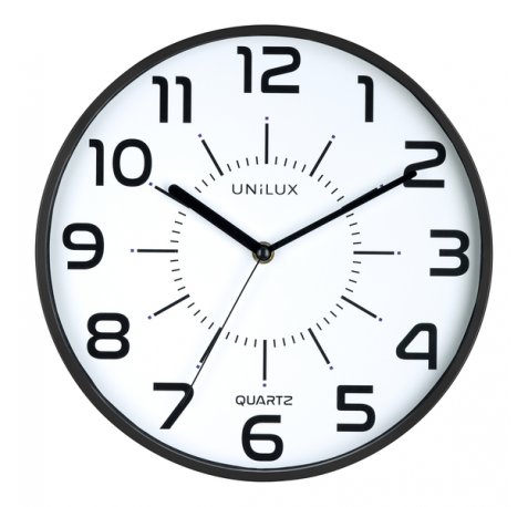 Unilux Reloj Pop - Diseño Moderno y Minimalista - Incluye Pilas - Color Negro
