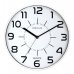 Unilux Unilux Pop Reloj de Pared - Pila Incluida - Numeros Grandes - Mecanismo Silencioso de Cuarzo - Color Blanco