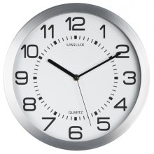 Unilux Reloj Retroiluminado Moon - Diseño Retro - Funcion de Retroiluminacion - Estilo Moderno - Color Blanco