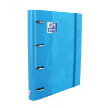 Oxford Europeanbinder Classic A4+ Carpeta de Anillas con Recambio Cuadricula 5x5 - Tapa Extradura - Cierre con Goma Elastica - Color