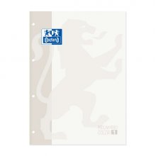 Oxford School Classic Cuaderno de Recambio A4 - Tapa Blanda - Encolado - 80 Hojas - Color Blanco (5 uds)