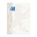 Oxford School Classic Cuaderno de Recambio A4 - Tapa Blanda - Encolado - 80 Hojas - Color Blanco (5 uds)