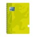 Oxford School Classic Cuaderno Espiral Tapa de Plastico Folio - 80 Hojas - 1 Linea con Margen - Ideal para Estudiantes - Color Lima (5 uds)
