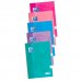Oxford School Classic Cuaderno Espiral Tapa Extradura Write&Erase - Folio 4x4 con Margen - 80 Hojas - Colores Surtidos (5 uds)