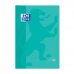 Oxford School Classic Cuaderno de Recambio - Tamaño A4 - Tapa Blanda - Encolado - Cuadricula 5x5 - 80 Hojas - Color Ice Mint (5 uds)