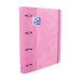 Oxford Touch A4+ Europeanbinder - Tapa Extradura Resistente - Lomo de 45mm - Anillas 4Dx35mm - Recambio 5x5 Incluido - Color Fucsia Pastel (4 uds)