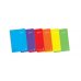Enri Plus Cuaderno Espiral Formato Folio Pautado 2.5mm - 80 Hojas 90gr con Margen - Cubierta de Plastico - Colores Surtidos (5 uds)