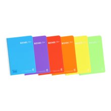 Enri Plus 4º Cuaderno Espiral Pauta 2.5mm - Tapa de Plastico - 80 Hojas 90gr - Colores Surtidos (5 uds)