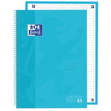Oxford School Touch Europeanbook 1 A4+ Tapa Extradura - Tamaño A4+ - Tapa Resistente - 80 Hojas - Color Azul Pastel