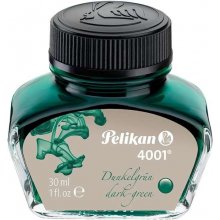 Pelikan Tinta 4001 No.78 - Frasco 30ml - Tintero de 30ml - Asegura el Perfecto Funcionamiento de la Estilografica - Color Verde Oscuro