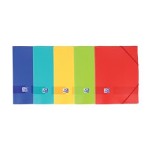 Oxford Live & Go A4+ Carpeta de Gomas - Tapa Plastico Opaco - 3 Solapas - Lomo 30mm - Colores Surtidos (10 uds)