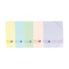 Oxford Live & Go A4+ Carpeta de Gomas - Tapa Plastico Opaco - 3 Solapas - Lomo 30mm - Colores Surtidos (10 uds)